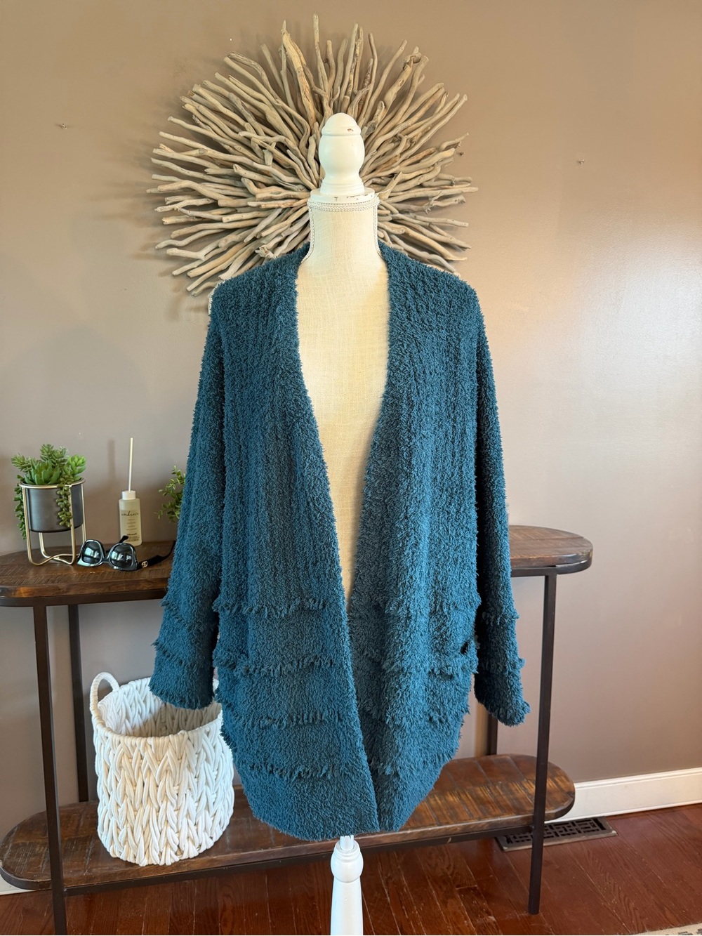 Barefoot Dreams Cozychic Lite Boardwalk Cardigan Sweater